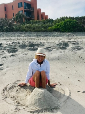 Mom at the beach!